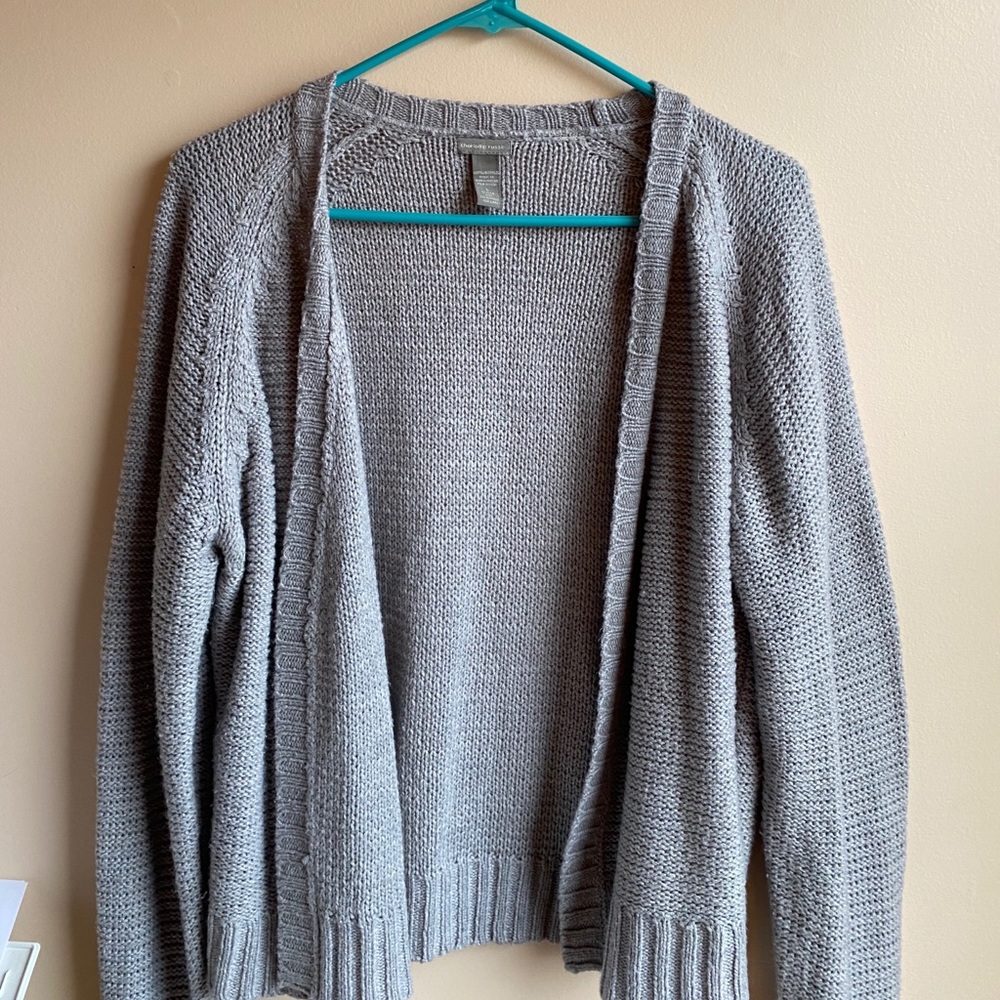 Gray cardigan